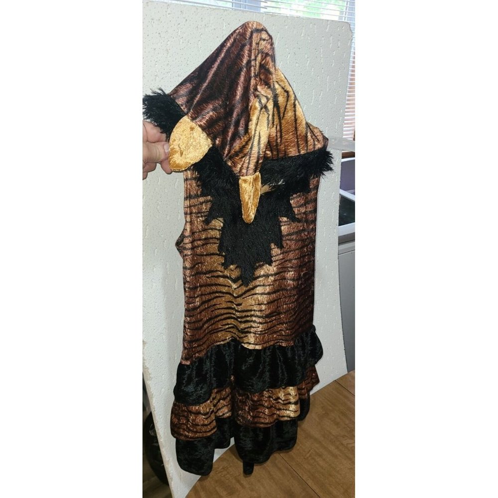 Totally Ghoul Tiger Girl  Girls' Child Halloween Costume Large Dress Only